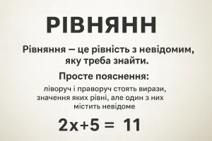 Що таке рівняння – визначення та просте пояснення