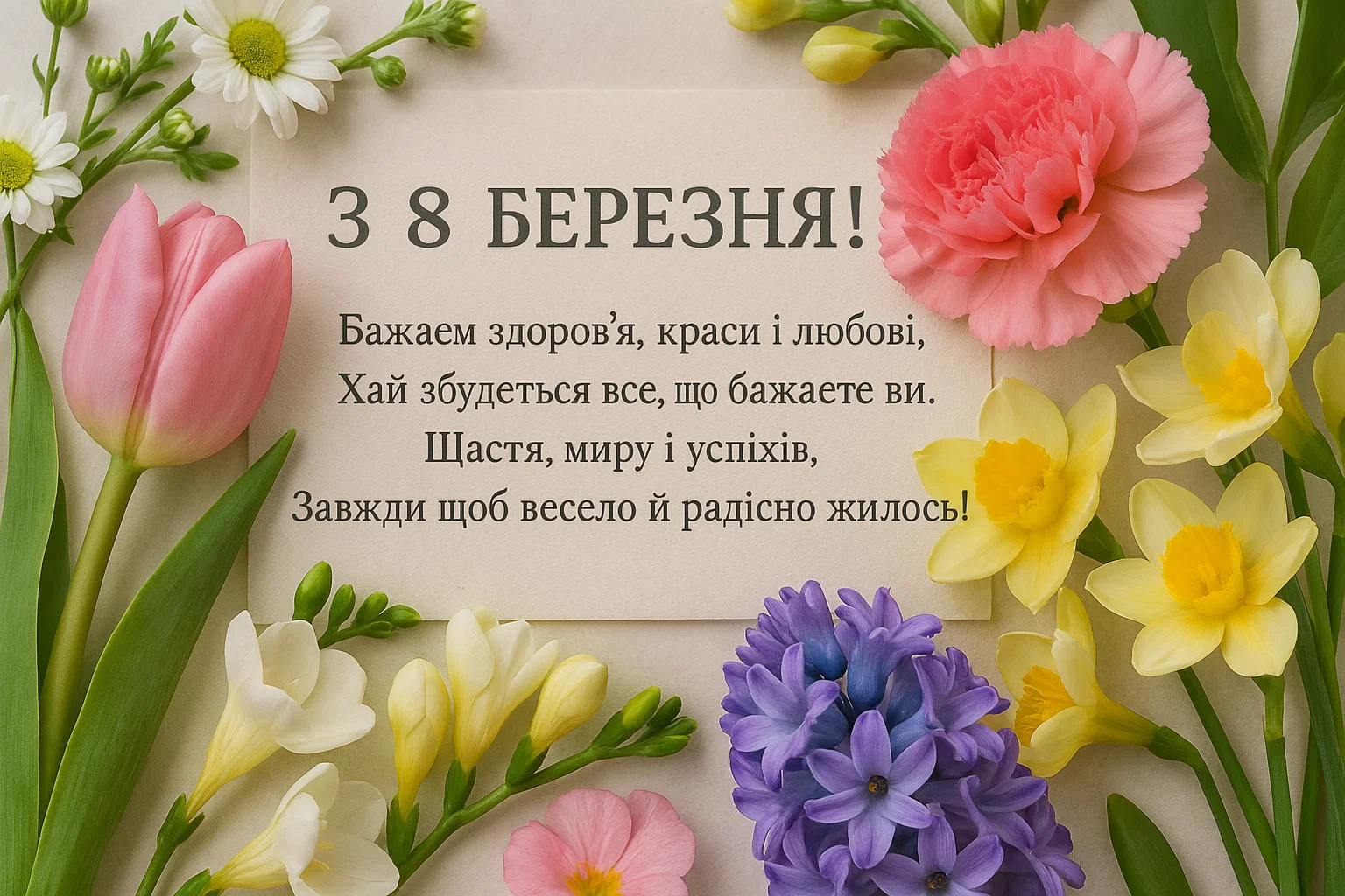 Привітання з 8 Березня у віршах та прозі — найкращі ідеї