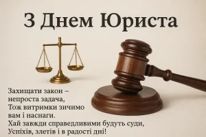 Привітання з Днем юриста у віршах та прозі — гарні побажання