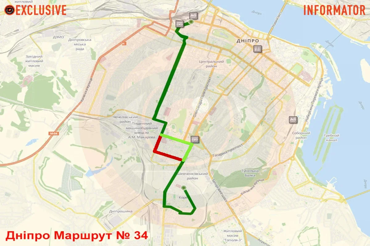 Маршрутка №34 в Днепре